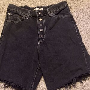 Levi's Black Jean Shorts